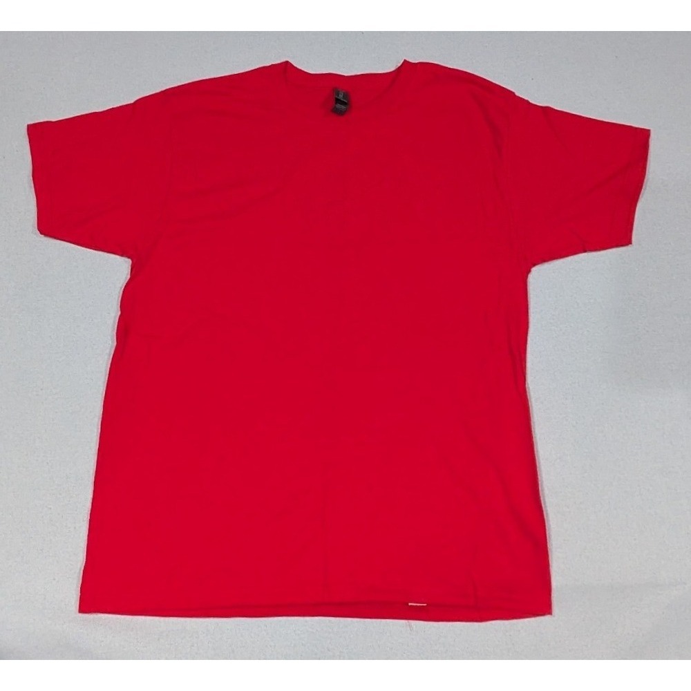 Gildan T-Shirt Youth XL Red Excellent Heavy Cotton Short Sleeve Crewneck Tee